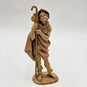 Vintage 80's Depose Italy Heirloom Nativity Figure 341 Shepherd Samuel